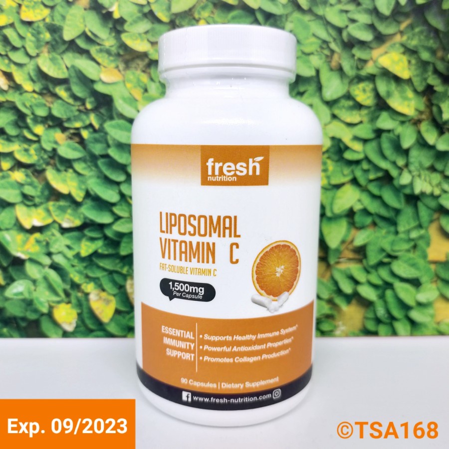 Fresh Nutrition Liposomal Vitamin C 1500 mg 90 Cap Vegan DNA Verified