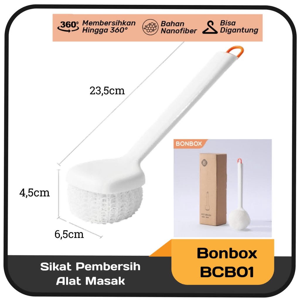 Sikat Pembersih Alat Masak Bonbox BCB01 - Putih