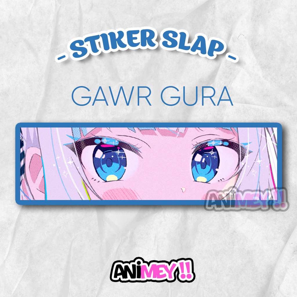 Stiker Slap Gawr Gura Hololive / Sticker Slap Waterproof