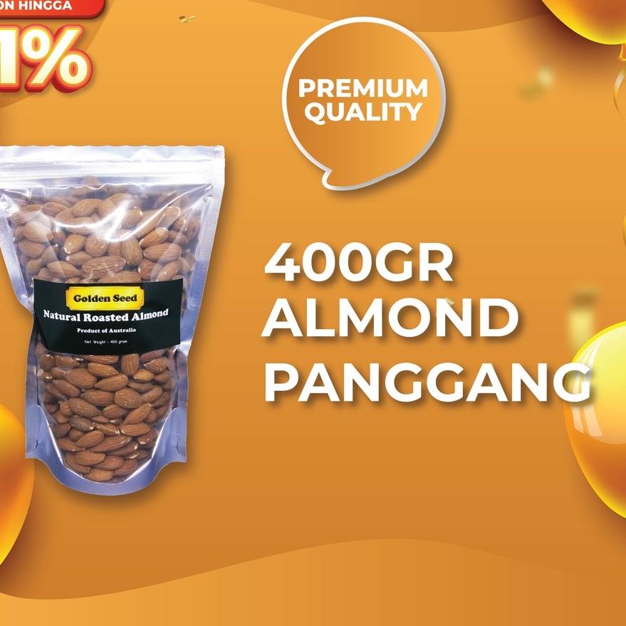 

ン KACANG ALMOND PANGGANG 400 GRAM - ROASTED ALMOND 400 GR Miliki