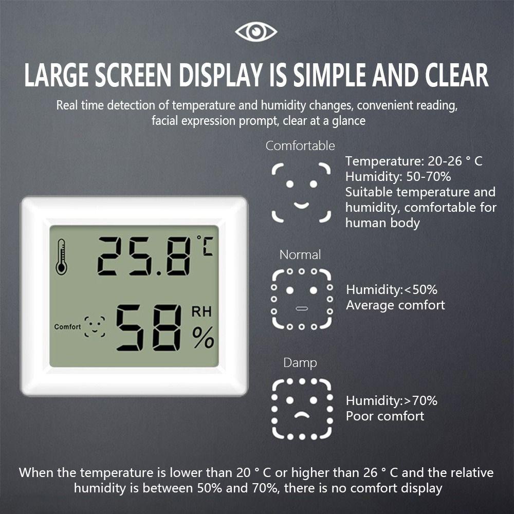 Top Digital Thermo-Hygrometer Thermo-Hygrometer Rumah Weather Station Indoor Sensor Suhu