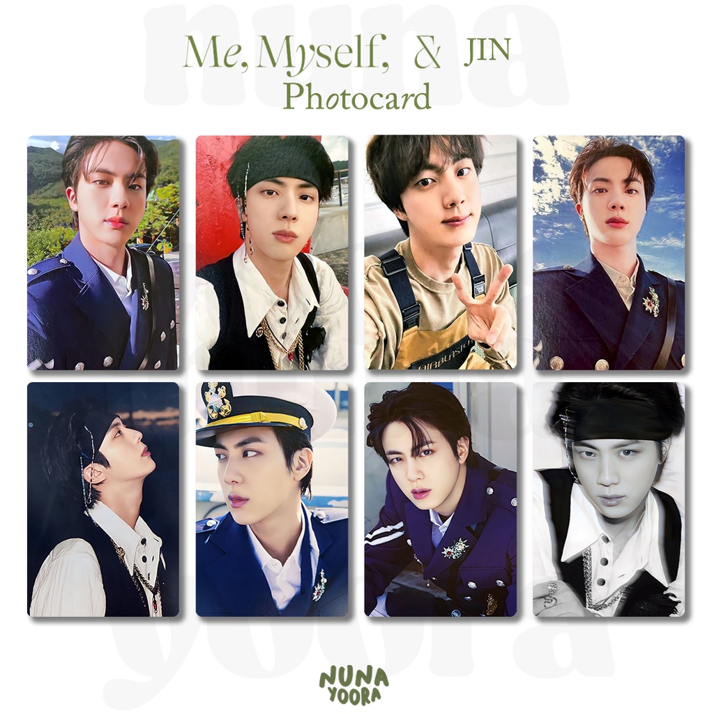 Me, Myself &amp; JIN Photocard BTS KPOP photocard Bangtan jin kim seokjin 2022