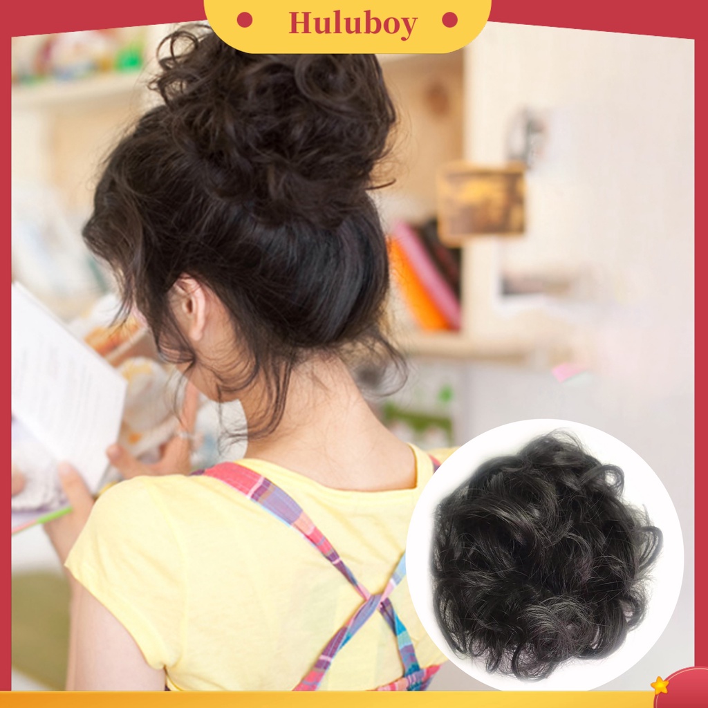 Wig Rambut Ekstensi Model Keriting Gelombang Messy Elastis Untuk Pengantin Wanita