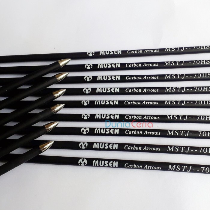 ANAK PANAH ARROW MUSEN 7MM SPINE 700 CARBON FIBER MSTJ-70HS / ANAK PANAH ARROW MUSEN 7MM FREE ONGKIR
