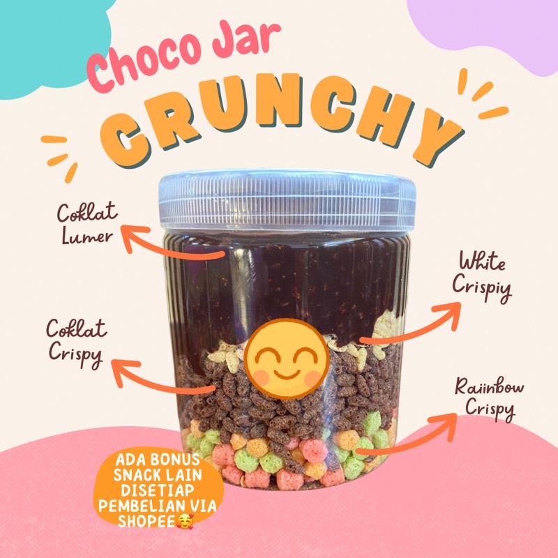 

coklat crispy jar ukuran besar +- 300gr