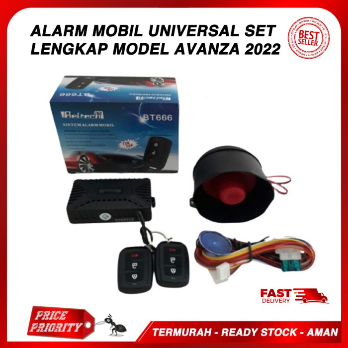 Alarm Remote Mobil Anti Maling Model Avanza Universal Beltech Bt666 #Original