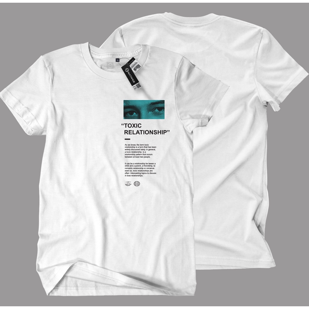 KAOS DISTRO / KAOS DISTRO PRIA / BAJU DISTRO COWOK / NATIVE8 T0XIC RELATIONSHIP