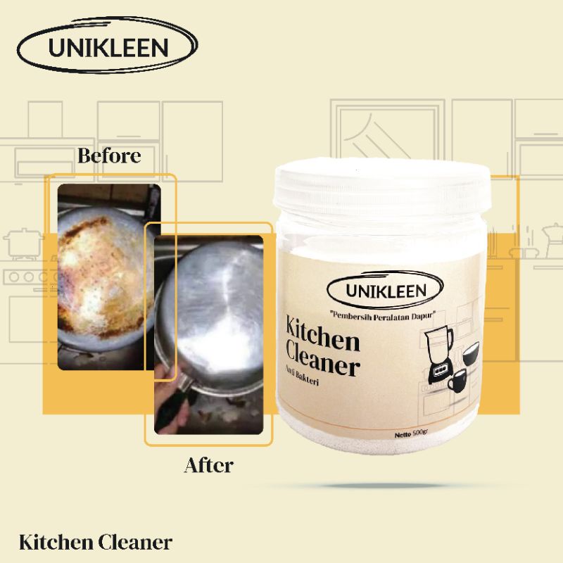 penghilang kerak peralatan dapur / pembersih perlengkapan dapur / serbuk pembersih