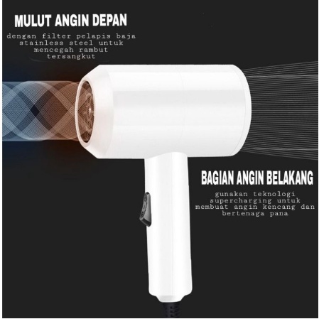HAIR DRYER MINI LIPAT/PENGERING RAMBUT MINI LIPAT/HAIR DRYER Professional Ionic Hair Dryer