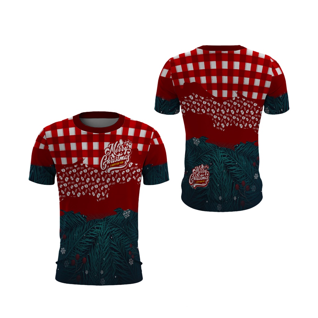 Riashop - Kaos Merry Christmas Dan Tahun Baru | T-shirt Merry Christmas