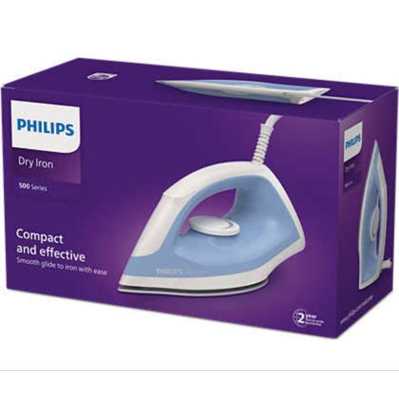 Setrika PHILIPS seri 500 Dry Iron / setrika kering