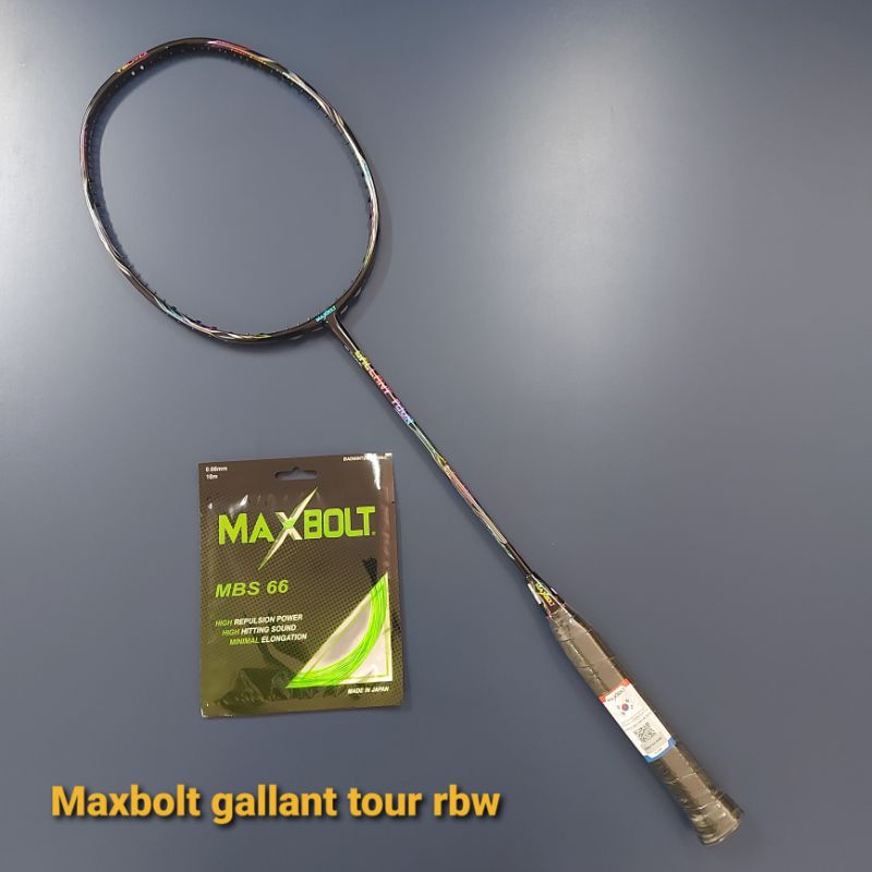 RAKET BADMINTON MAXBOLT GALLANT TOUR RAINBOW ORIGINAL