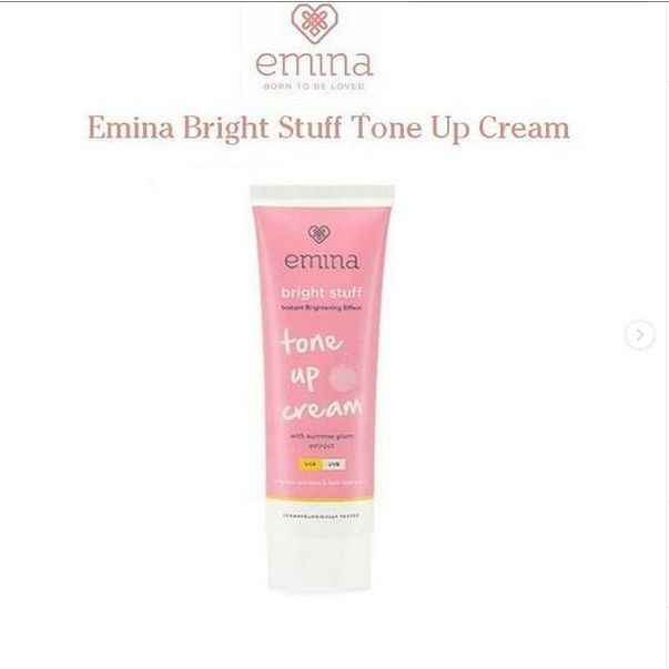 EMINA BRIGHT STUFF TONE UP CREAM 20 ML - PELEMBAB WAJAH CERAH INSTAN