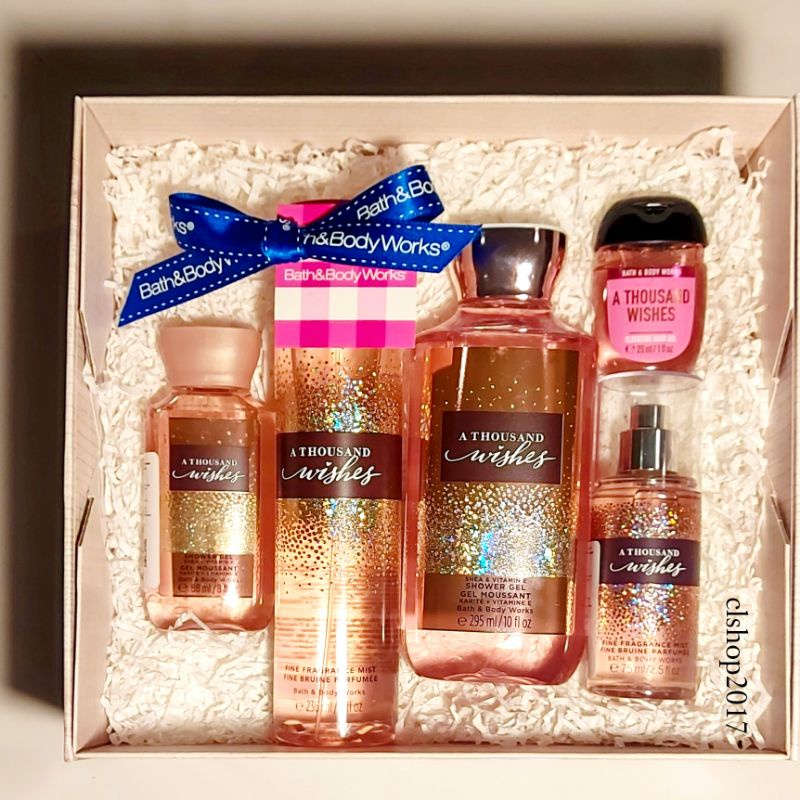 BBW A THOUSAND WISHES GIFT SET PAKET BATH &amp; BODY WORKS ATW