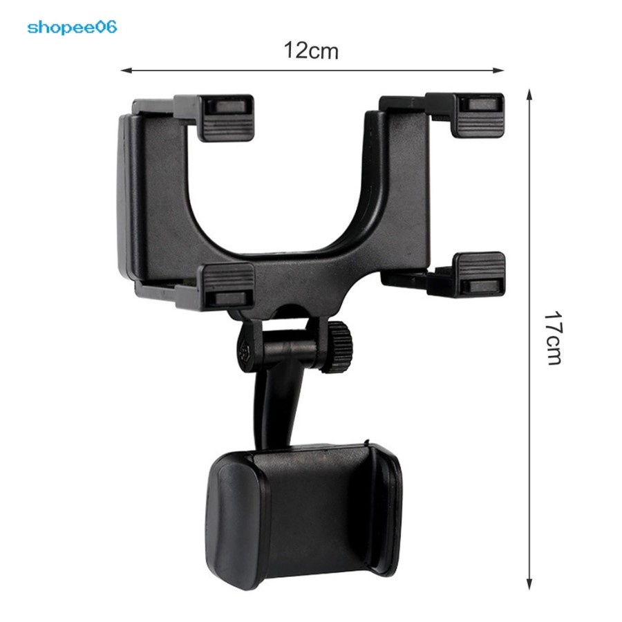 stand holder mobil Car holder hp GPS Camera kaca tengah spion kamera cctv dasboard handphone universal Mirror Rearview Car Stent Mount Bracket Dudukan - dinno.id