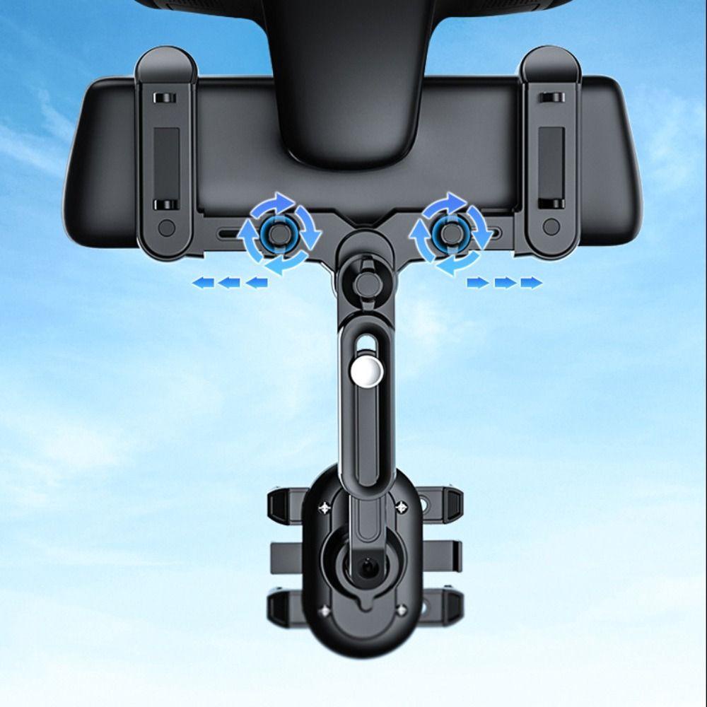 Lanfy Car Phone Holder Aksesoris Mobil Smartphone Kickstand Dukungan Ponsel Yang Dapat Ditarik Stand Ponsel Mengemudi Perekam Braket