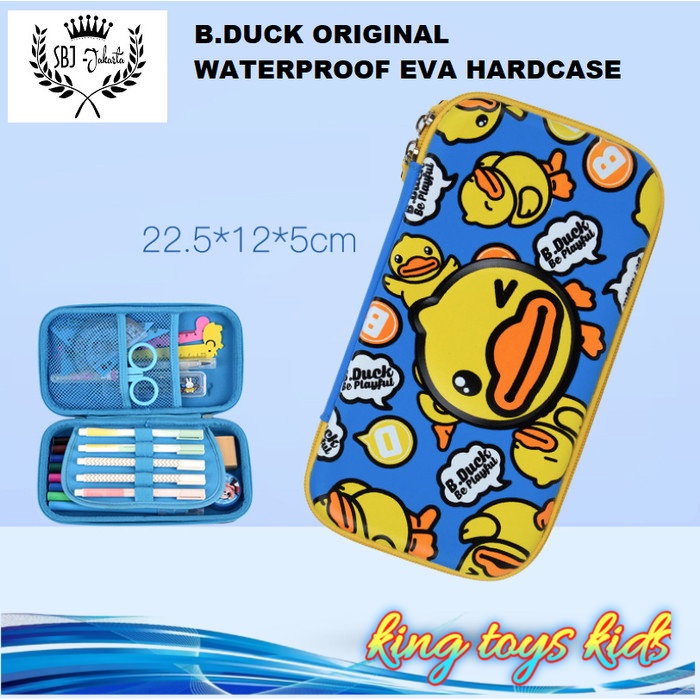 

TERBARU / Tempat pensil smiggle lookalike EVA Hardcase BDUCK ORIGINAL waterproof - Biru Tua