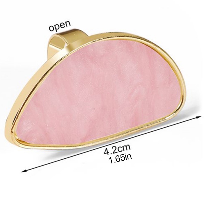 Fashion Wanita Cincin Plat Asetat Asetat Cincin Yang Dapat Disesuaikan Oval Resin Akrilik Geometri Rings Trendi Geometris Pernikahan Band Ring