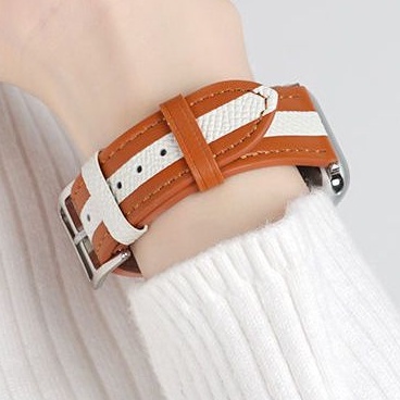 Strap Jam Tangan Apple Watch Kulit Leather Bahan Premium Untuk iWatch 8 7 6 SE 5 4 3 2 1