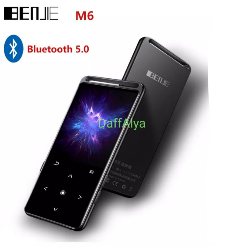 benjie m6 bluetooth hifi dap mp3 media player flac lossless full metal radio