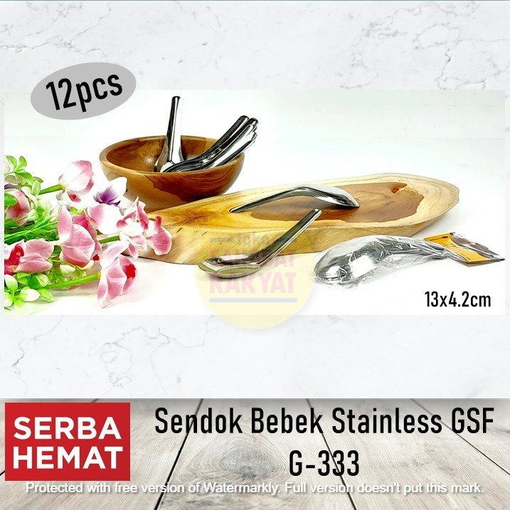 Sendok Bebek Stainless GSF G-333 Set 12pcs