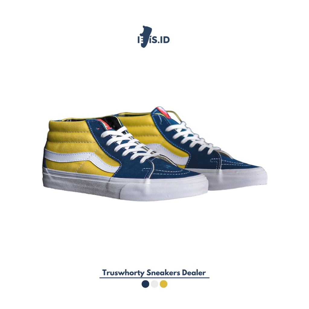 Vans Sk8 Mid Retro Skate Sailor Blue Yellow