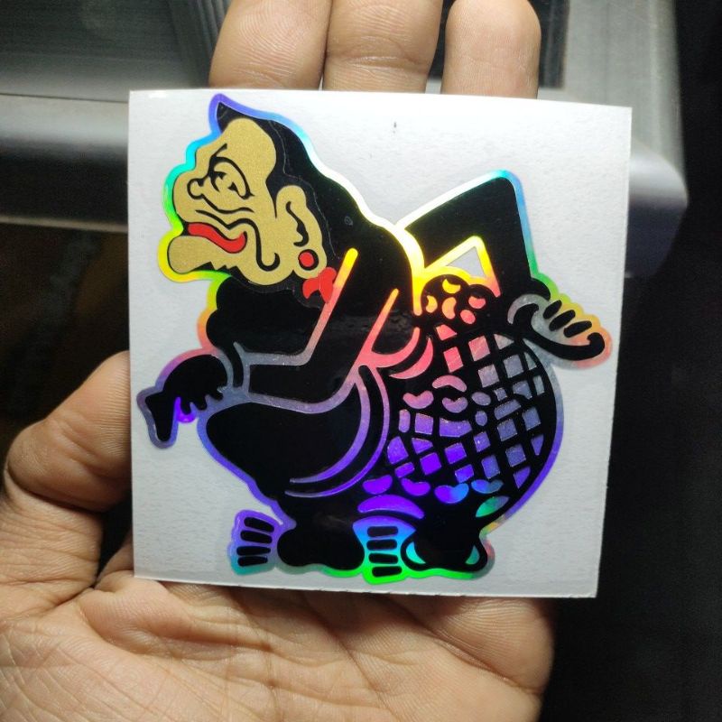 Stiker Wayang Semar Hologram