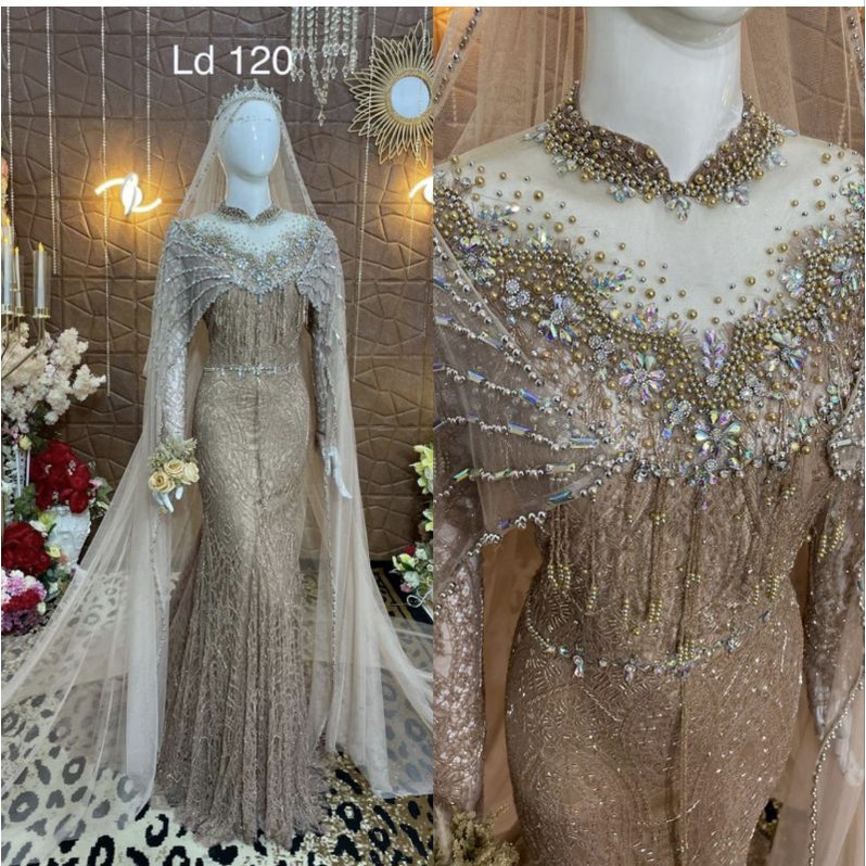 GAUN SANTILI PREMIUM JUMBO//KEBAYA AKAD BEREKOR JUMBO//GAUN BIG SIZEE