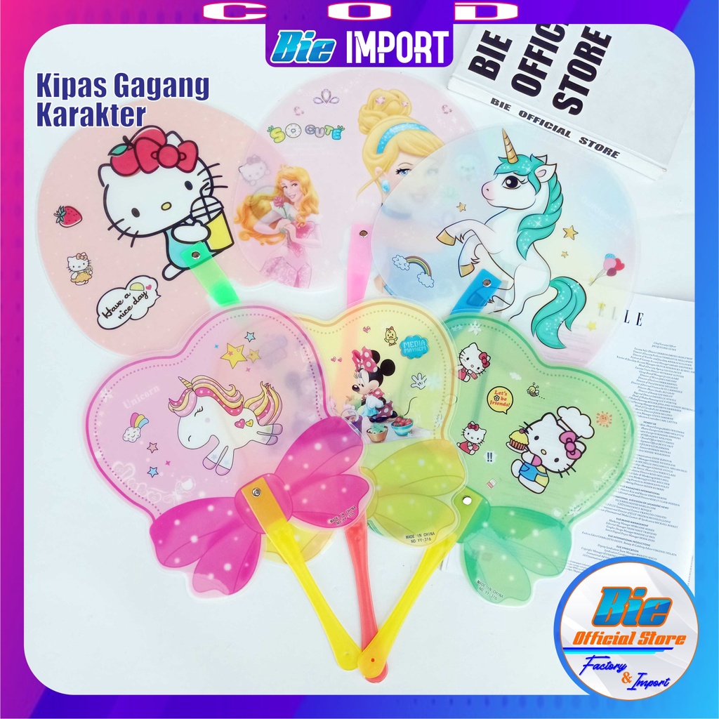 Kipas Tangan Karakter Cute Impor Best Seller