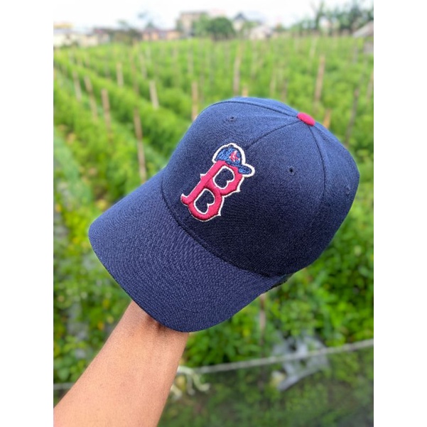 topi pria original branded baseball MLB BOSTON RED SOX
