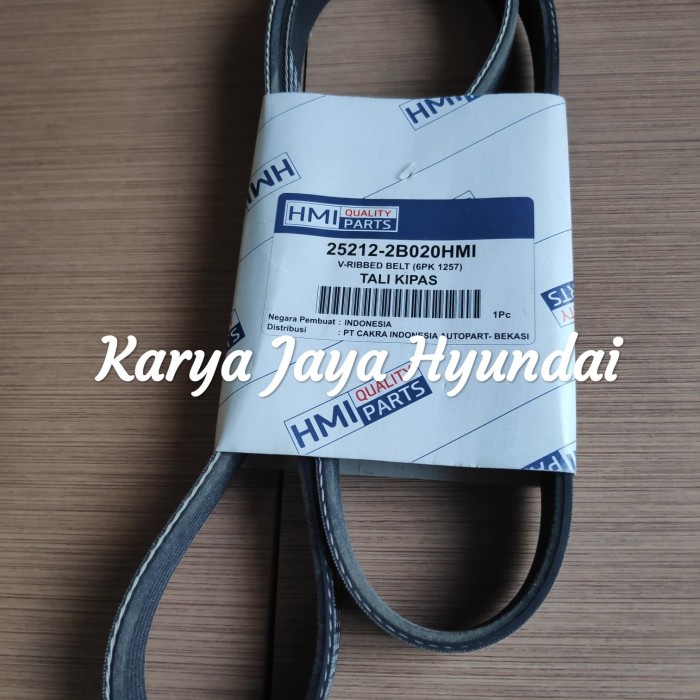 Belt Tali Kipas Hyundai I20 Grand Avega Genuine Fan V Ribbed Belt