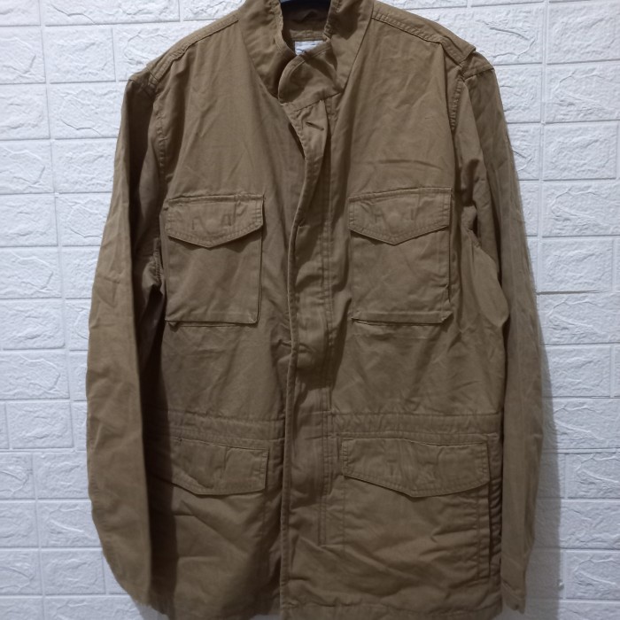 ⭐BISA COD⭐ Jaket parka Gap hoodie military original - Cokelat, M