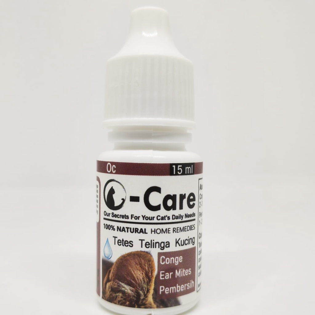 OLIVE CARE Tetes Telinga Kucing Untuk Conge &amp; Ear Mites 15mL