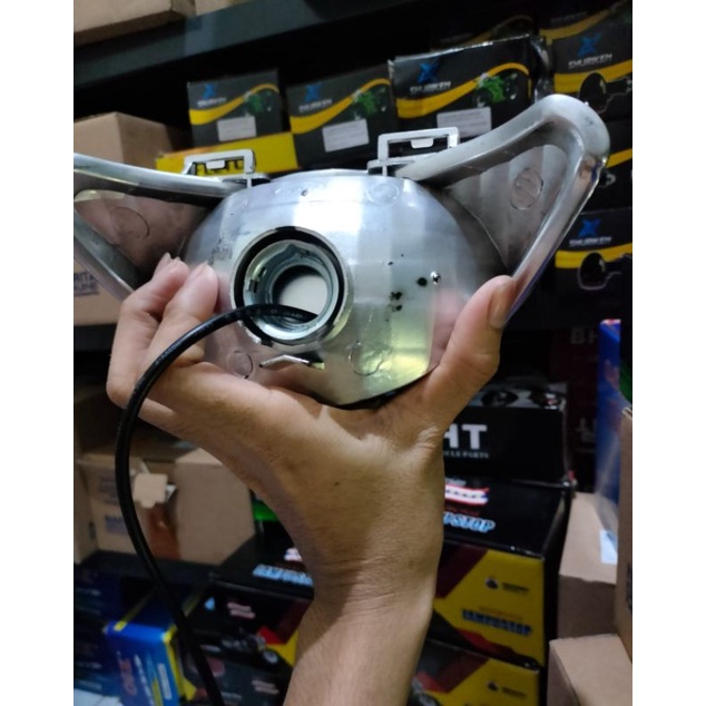 Reflektor Lampu Depan Satria Hiu 2 Tak Malaysia Daymaker Kualitas Terbaik