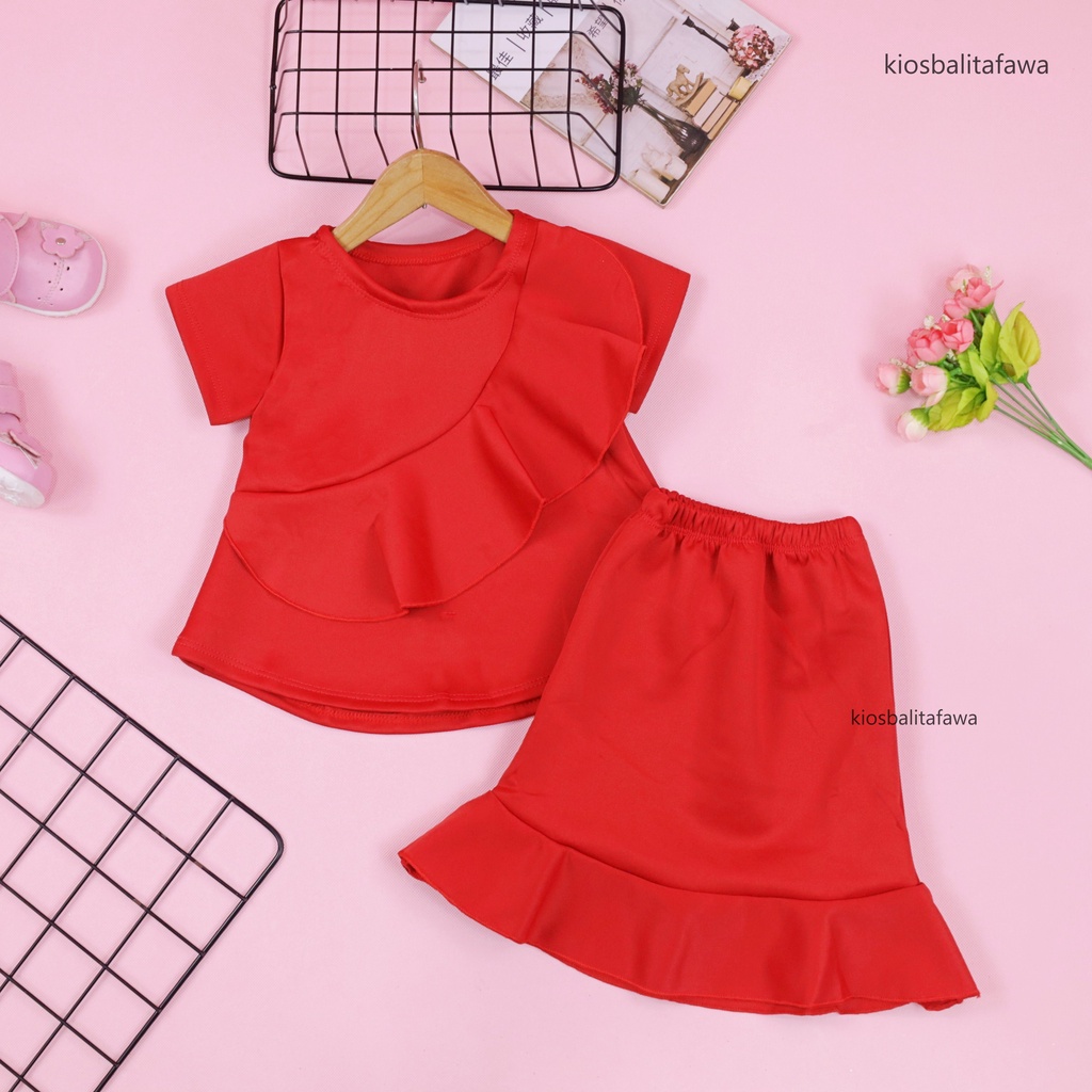 [POLOS] Setelan Lolly Anak uk 1-4 Tahun / Atasan Bawahan Rok Perempuan Baju Model Dress Cewek Import