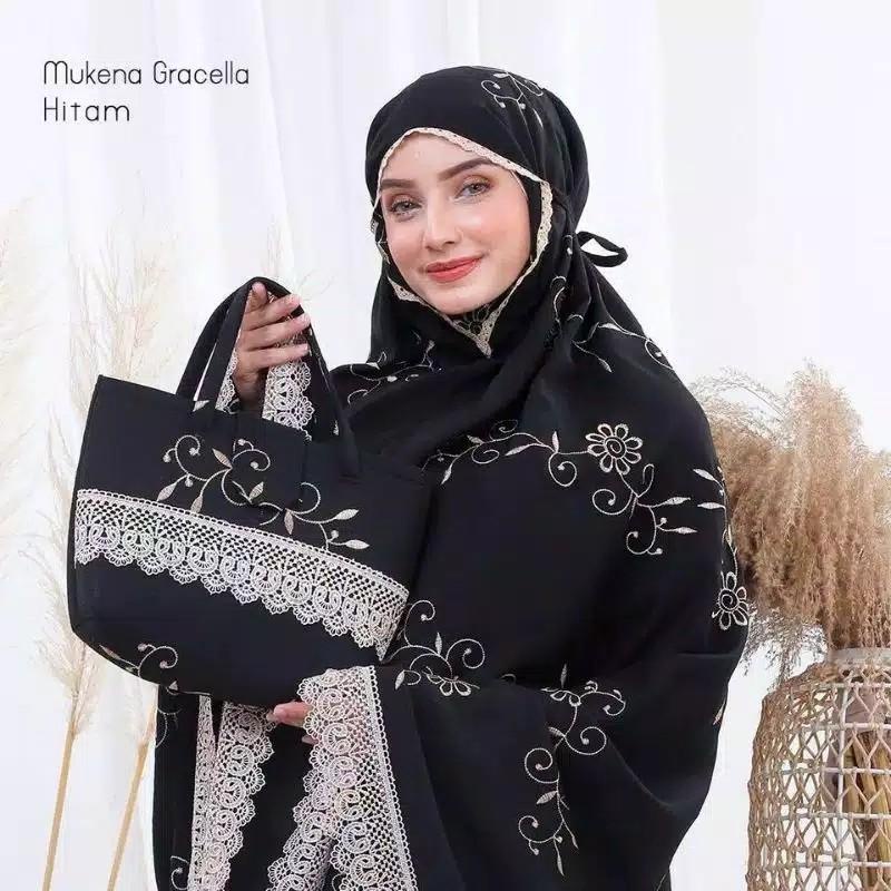 MUKENA GRACELA DEWASA WARNA HITAM