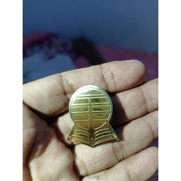 Bros PIN kuningan Logo Universitas Terbuka