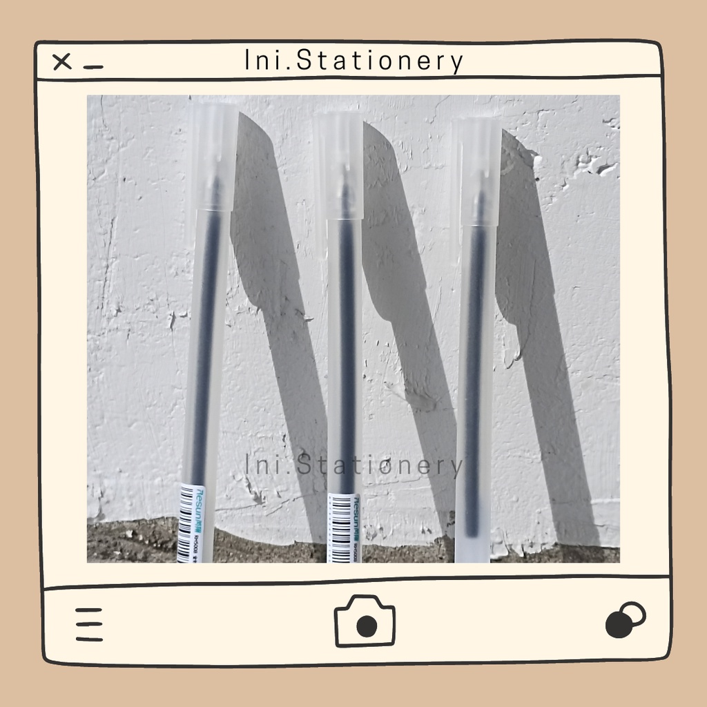 

[Ini.stationery] 0.5mm Gen Pen | Pulpen Gel | Black