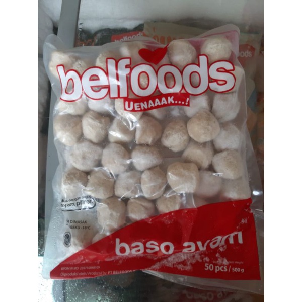 

Belfoods Bakso Ayam Mini 500 gr isi 100 butir