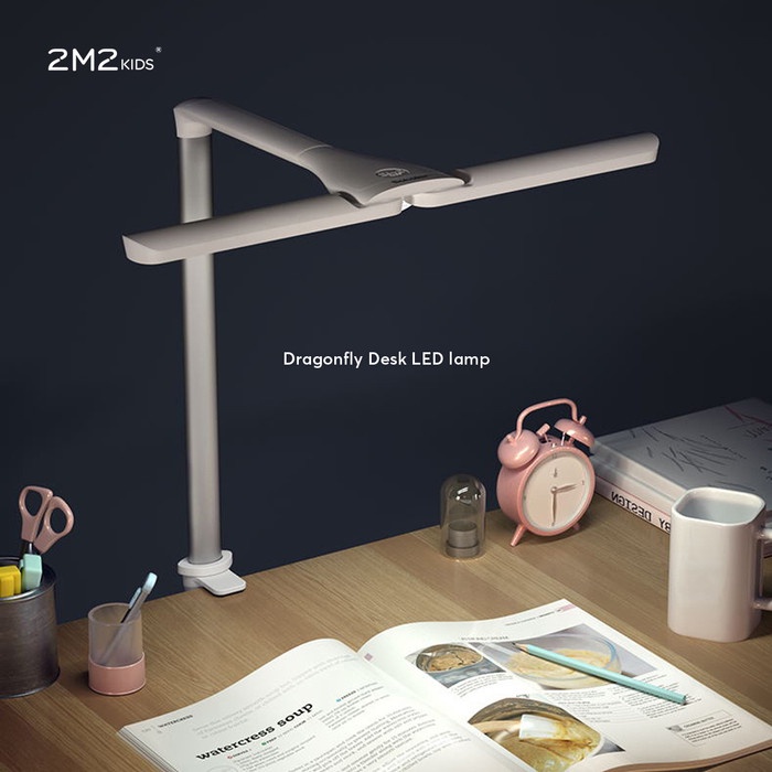 

2M2KIDS DRAGONFLY ERGONOMICS DESK LED LAMP - WHITE