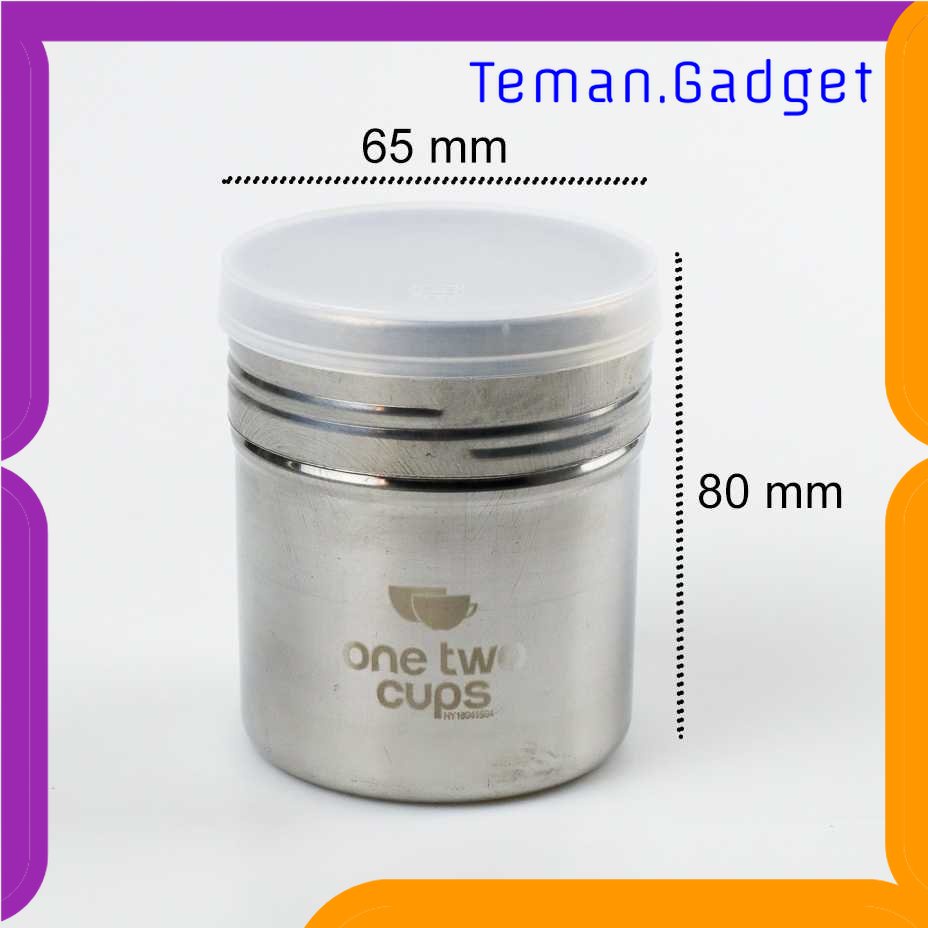 TG - DPR One Two Cups Penabur Bubuk Stensil Kopi Coklat Gula Barista Serbaguna - HY180