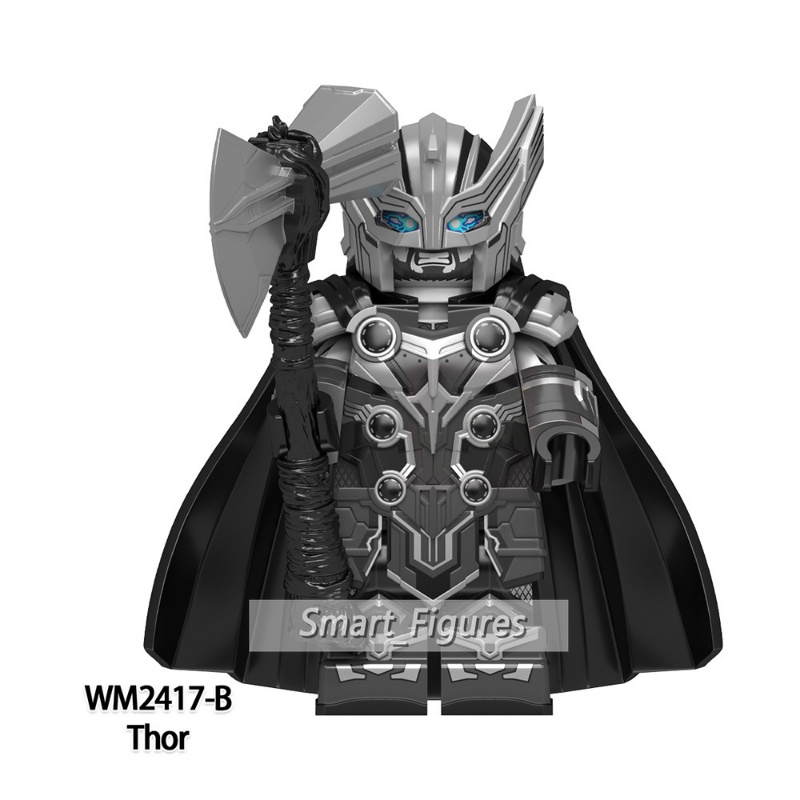 Thor Minifigures Dark Thor Odin Borson Korg Jane Foster Gorr Asgard Pembela Mainan Hadiah Angka Mini WM2417-B