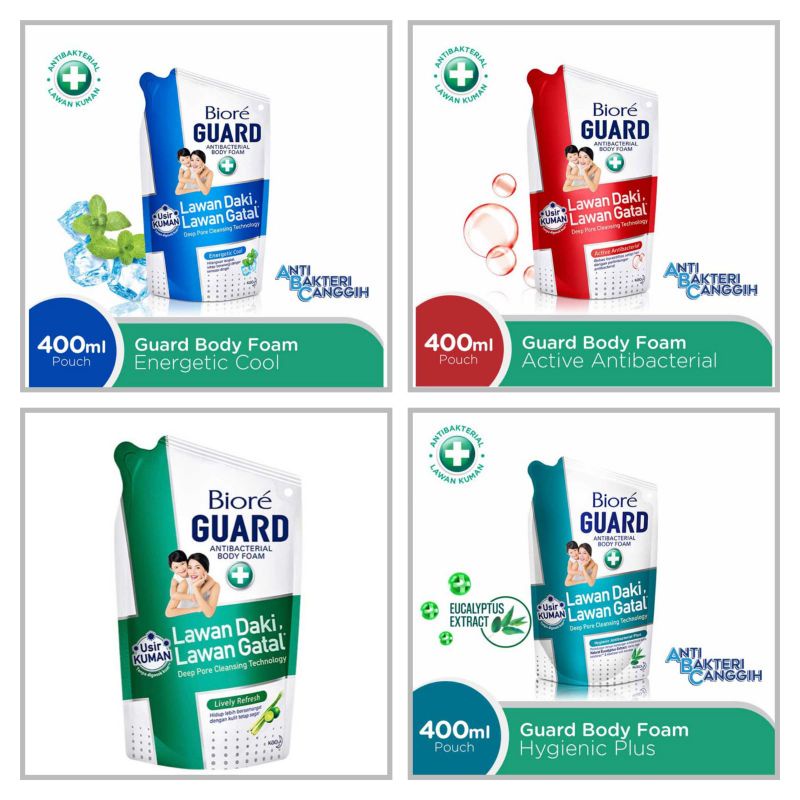 Sabun Mandi Biore Guard Cair  400ml(besar) Murah & Hemat