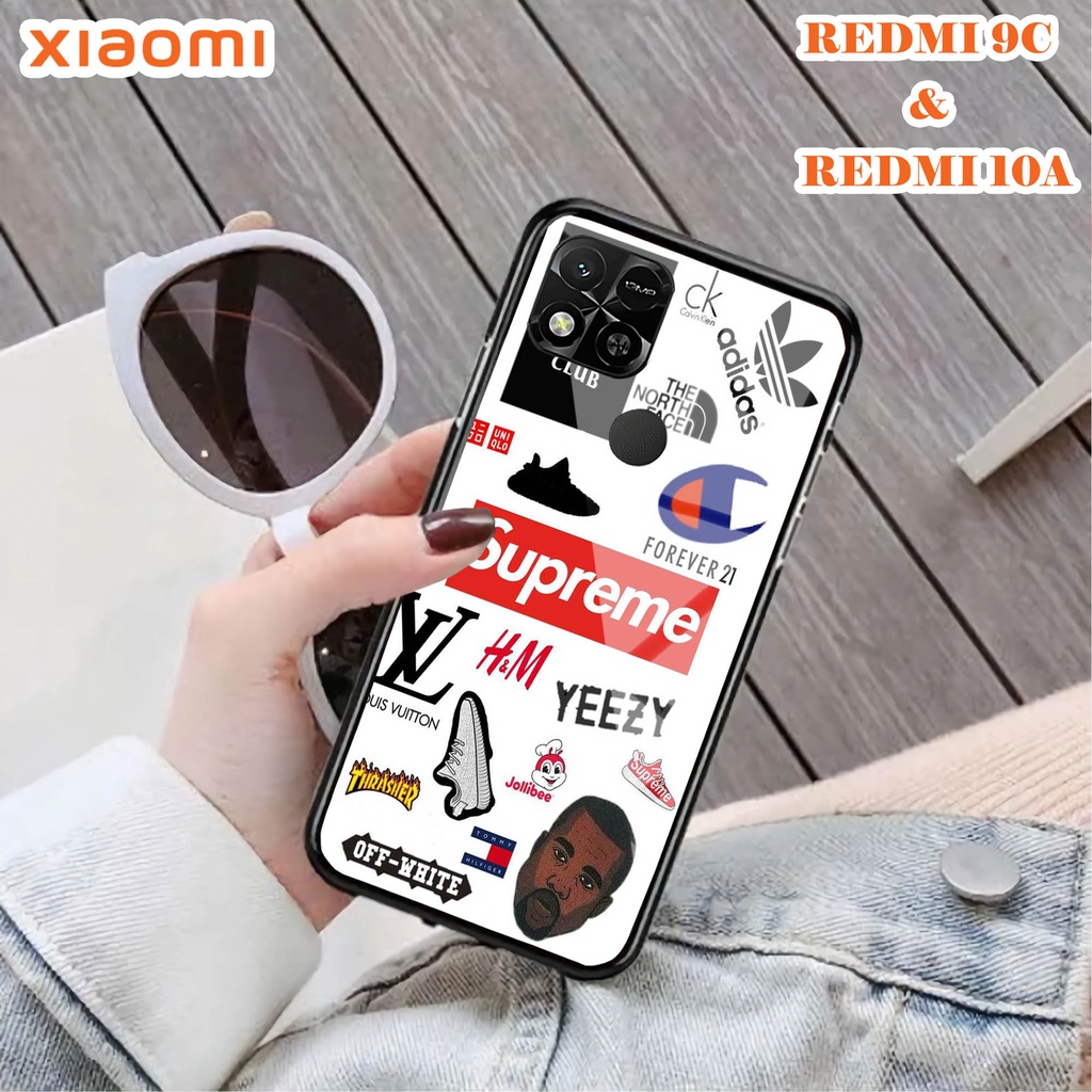 Softcase Glass Kaca REDMI 10A & REDMI 9C - Case Handphone REDMI 10A  REDMI 9C [T95].