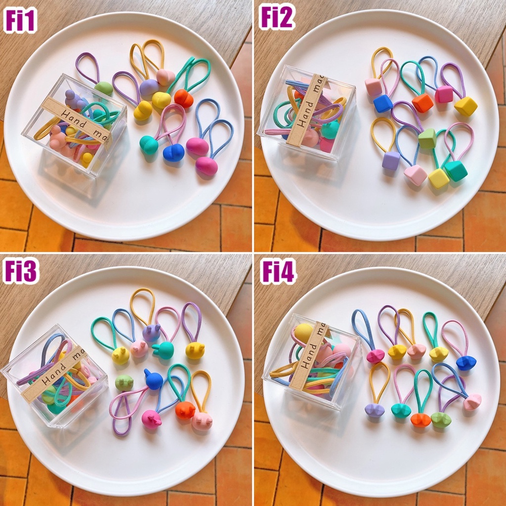 (10pcs) Set Ikat rambut | Pita Karet Rambut | bayi anak import perempuan aksesoris catalog JYRF Fi