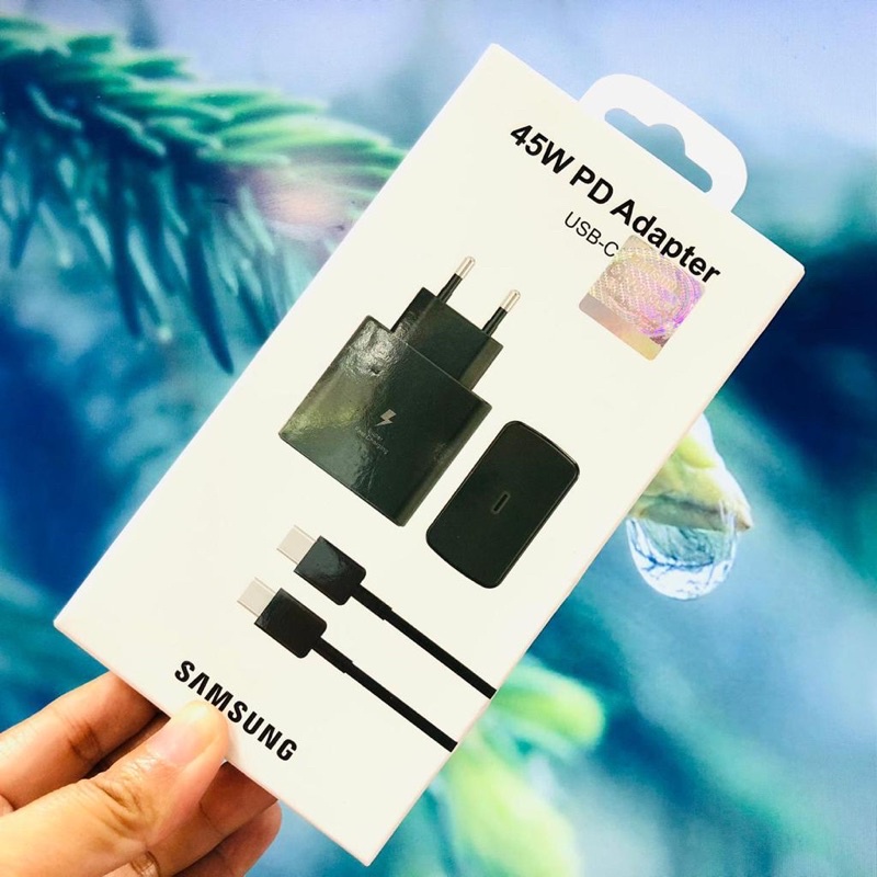 Charger Samsung Usb C 45W Fast Charge A51 A70 A71 M51 A33 A53 A80 Note 10 S20 FE S21 FE Promo Sen