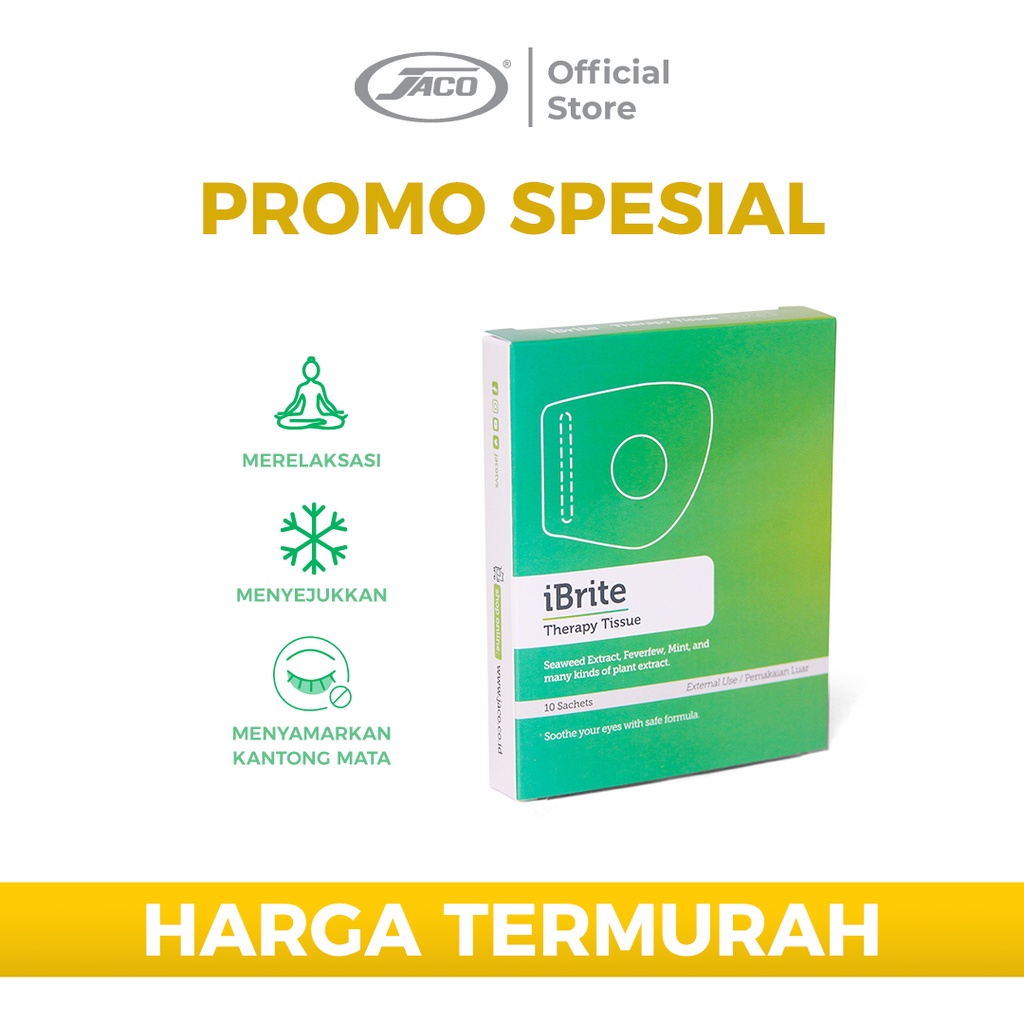 Jaco iBrite Therapy Tissue Tisu Terapi Mata Ibrite 1 Box