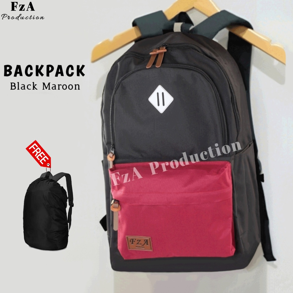 FzA Official - Tas Ransel Punggung Distro Casual Pria Wanita / Tas Ransel Laptop Backpack Original - BRDRC