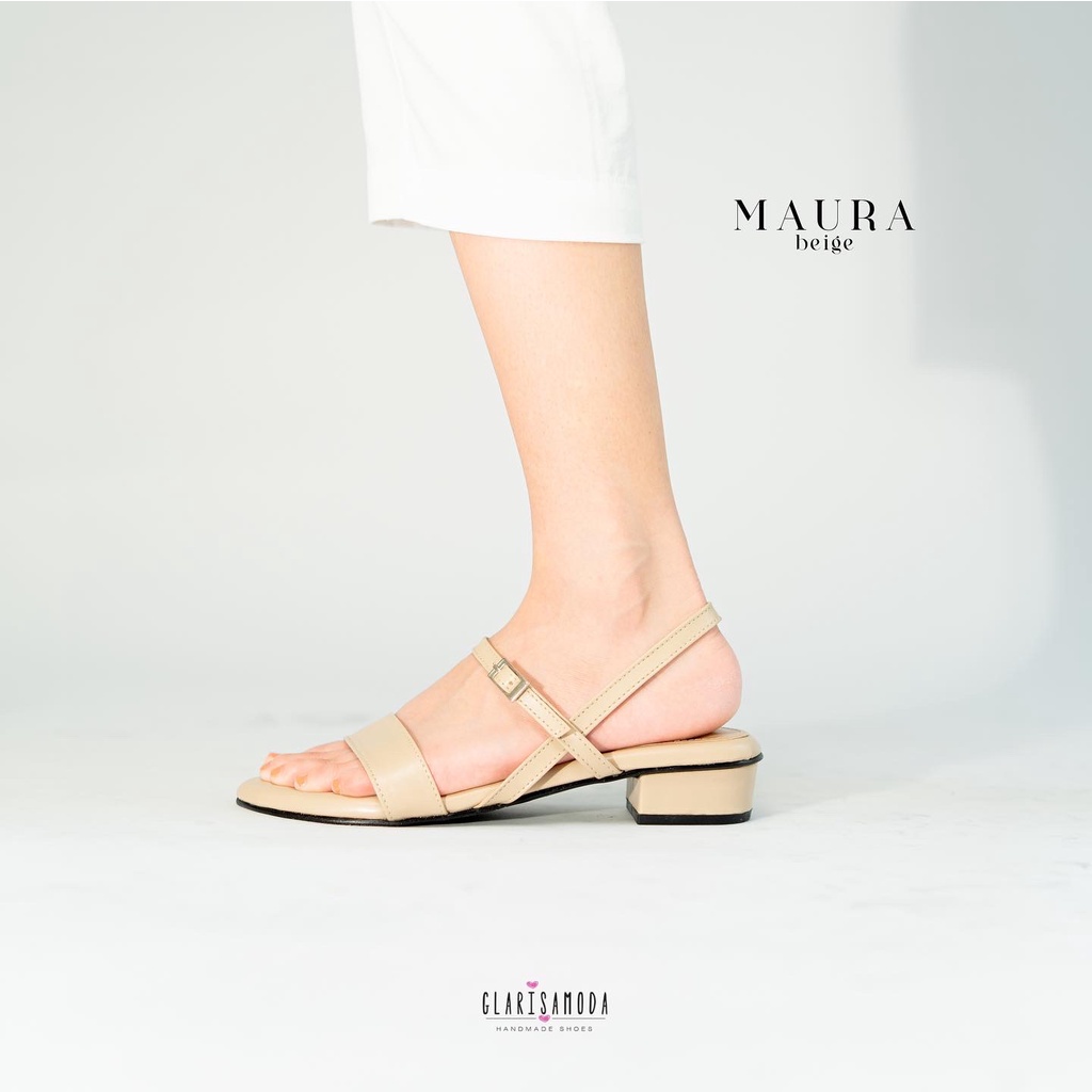 GLARISAMODA Maura Heels 3Cm Tali Sendal Wanita Nyaman