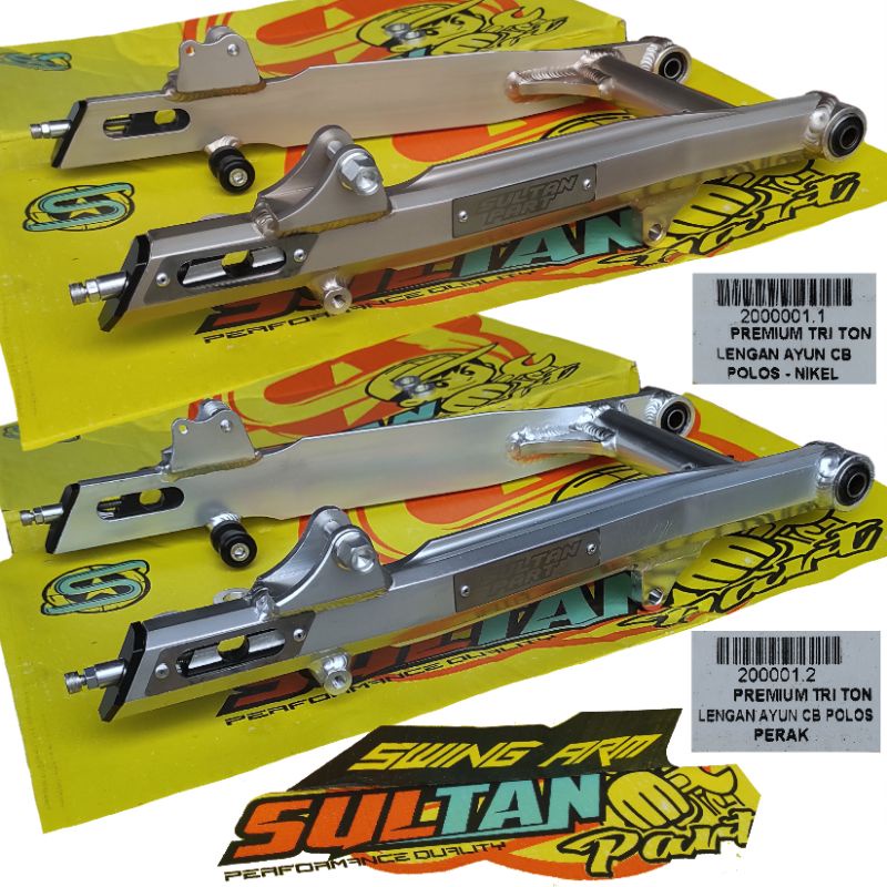 Swing arm Arem K2R Sultan Part Triton Perak Silver & Titanium gold model Kaze pnp CB